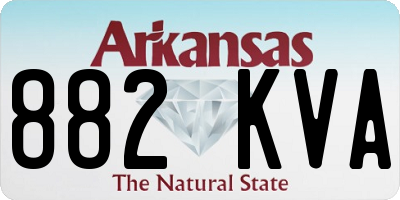AR license plate 882KVA