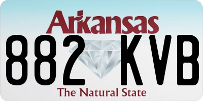 AR license plate 882KVB