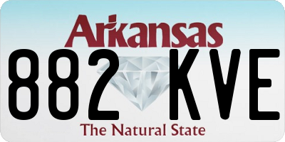 AR license plate 882KVE