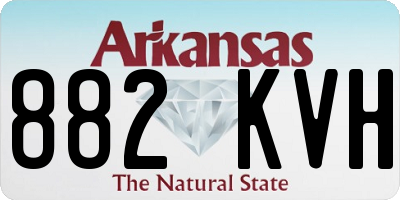 AR license plate 882KVH
