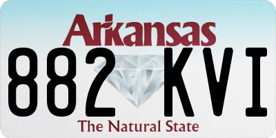 AR license plate 882KVI