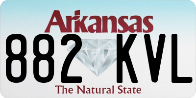 AR license plate 882KVL