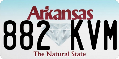 AR license plate 882KVM