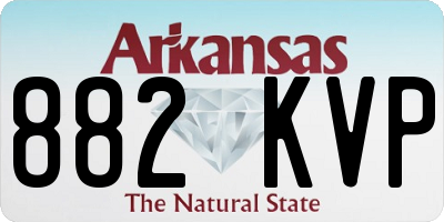 AR license plate 882KVP