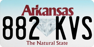 AR license plate 882KVS