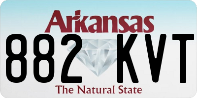 AR license plate 882KVT
