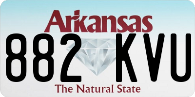 AR license plate 882KVU