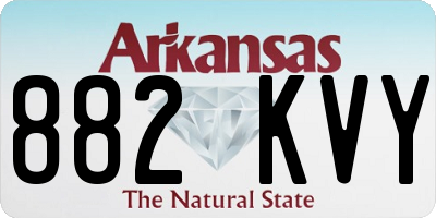 AR license plate 882KVY