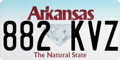 AR license plate 882KVZ