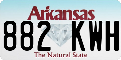 AR license plate 882KWH