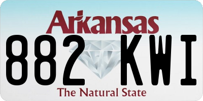 AR license plate 882KWI