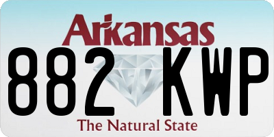 AR license plate 882KWP