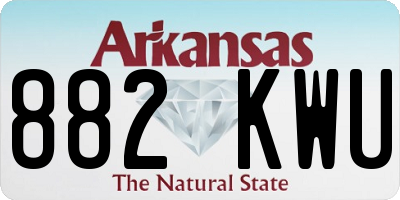 AR license plate 882KWU