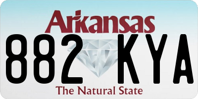 AR license plate 882KYA