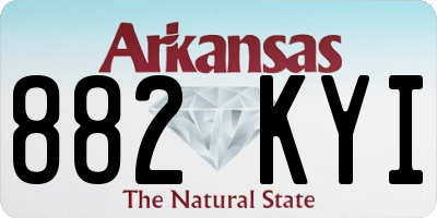 AR license plate 882KYI