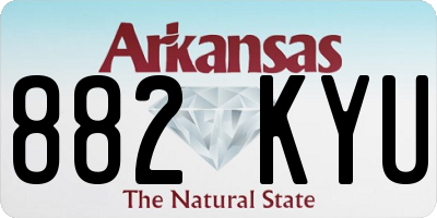 AR license plate 882KYU