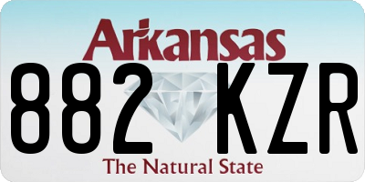 AR license plate 882KZR