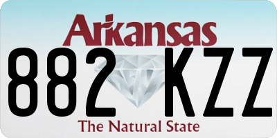 AR license plate 882KZZ