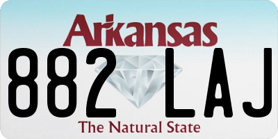 AR license plate 882LAJ