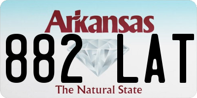 AR license plate 882LAT