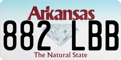 AR license plate 882LBB
