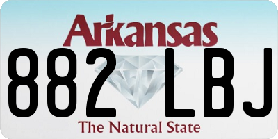 AR license plate 882LBJ