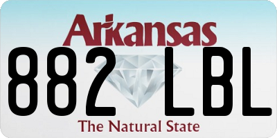 AR license plate 882LBL