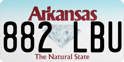 AR license plate 882LBU
