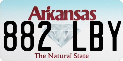 AR license plate 882LBY