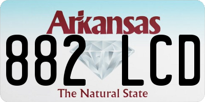 AR license plate 882LCD