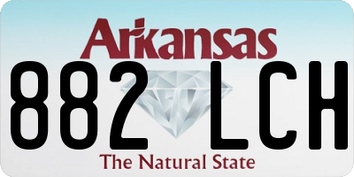 AR license plate 882LCH