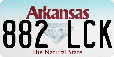 AR license plate 882LCK