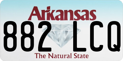 AR license plate 882LCQ