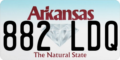 AR license plate 882LDQ