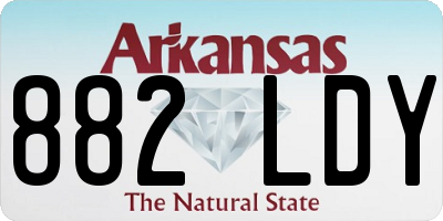 AR license plate 882LDY