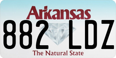 AR license plate 882LDZ