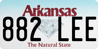AR license plate 882LEE