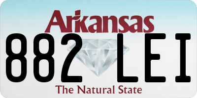 AR license plate 882LEI
