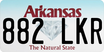AR license plate 882LKR