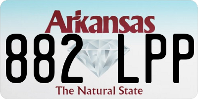 AR license plate 882LPP
