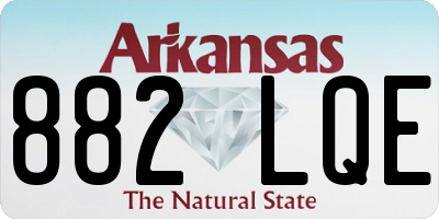 AR license plate 882LQE