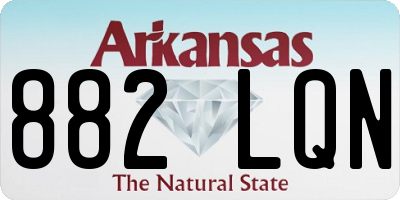 AR license plate 882LQN
