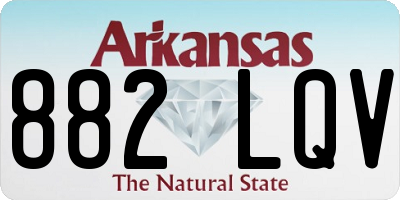 AR license plate 882LQV