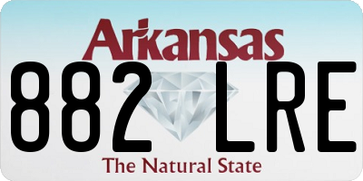 AR license plate 882LRE