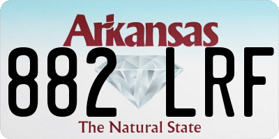 AR license plate 882LRF