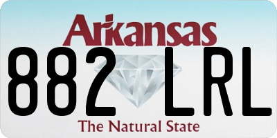 AR license plate 882LRL
