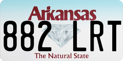 AR license plate 882LRT