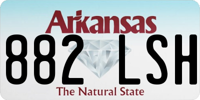 AR license plate 882LSH