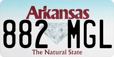 AR license plate 882MGL
