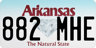 AR license plate 882MHE